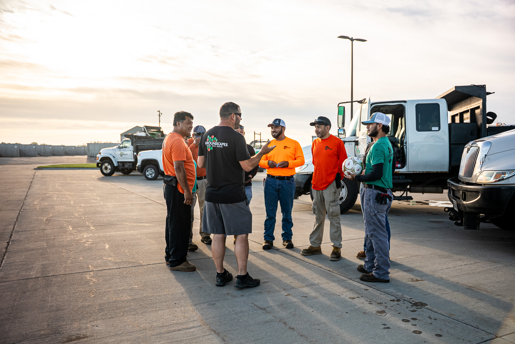 crew yard shop morning meeting training review
